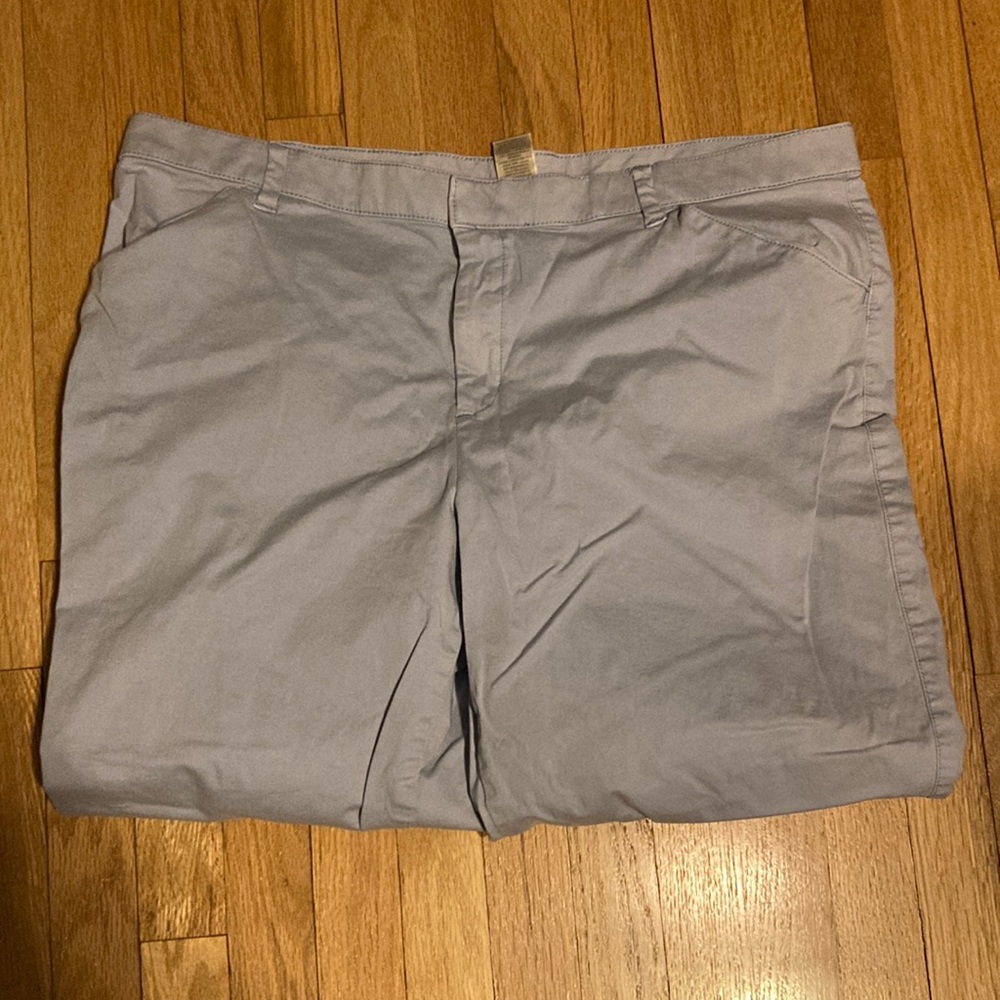 Light blue plus size pants